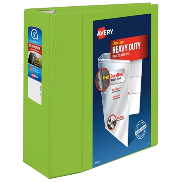 Avery Heavy-Duty View Chartreuse 5" Binder (79815)