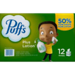 Puffs Plus Lotion Facial Tissues (72 tissues/cube 12 mega cubes)